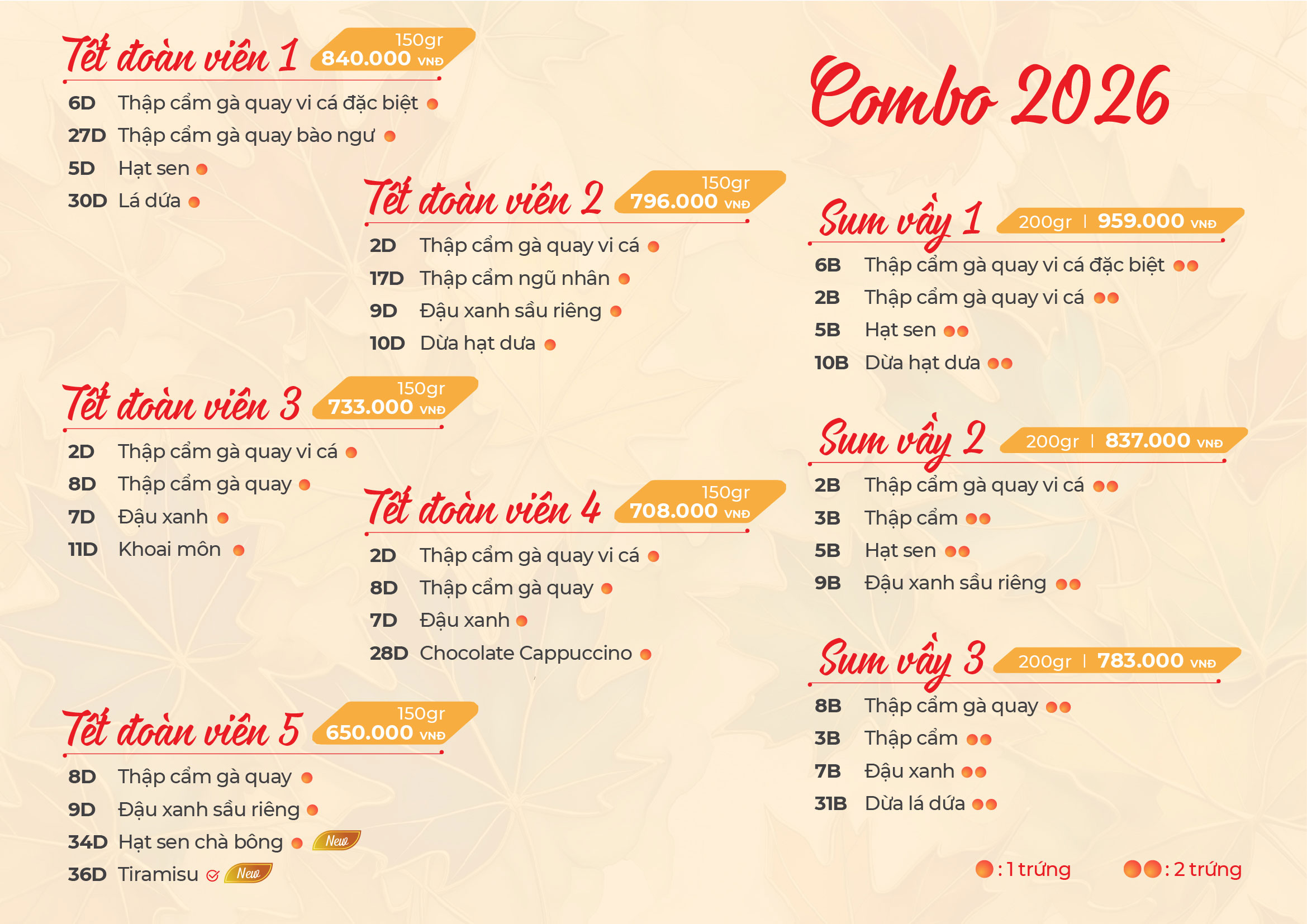 Bánh trung thu GIVRAL GIVRAL 2026 - chiết khấu cao bảng giá combo