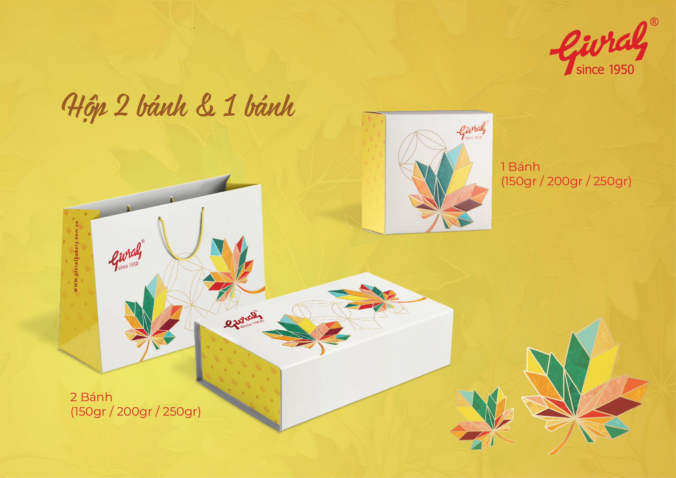 Hộp 1 bánh - Bánh trung thu GIVRAL GIVRAL 2026 - chiết khấu cao TP HCM